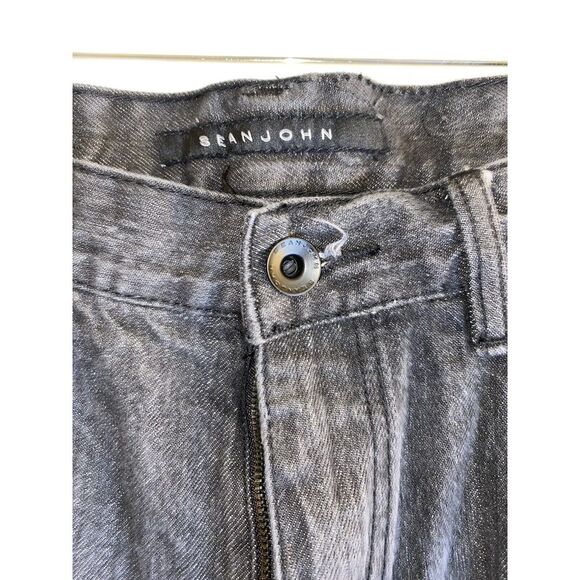 Sean John Hamilton Mens Mid Rise Straight Black Jeans Size 34 36x32 - Picture 5 of 7